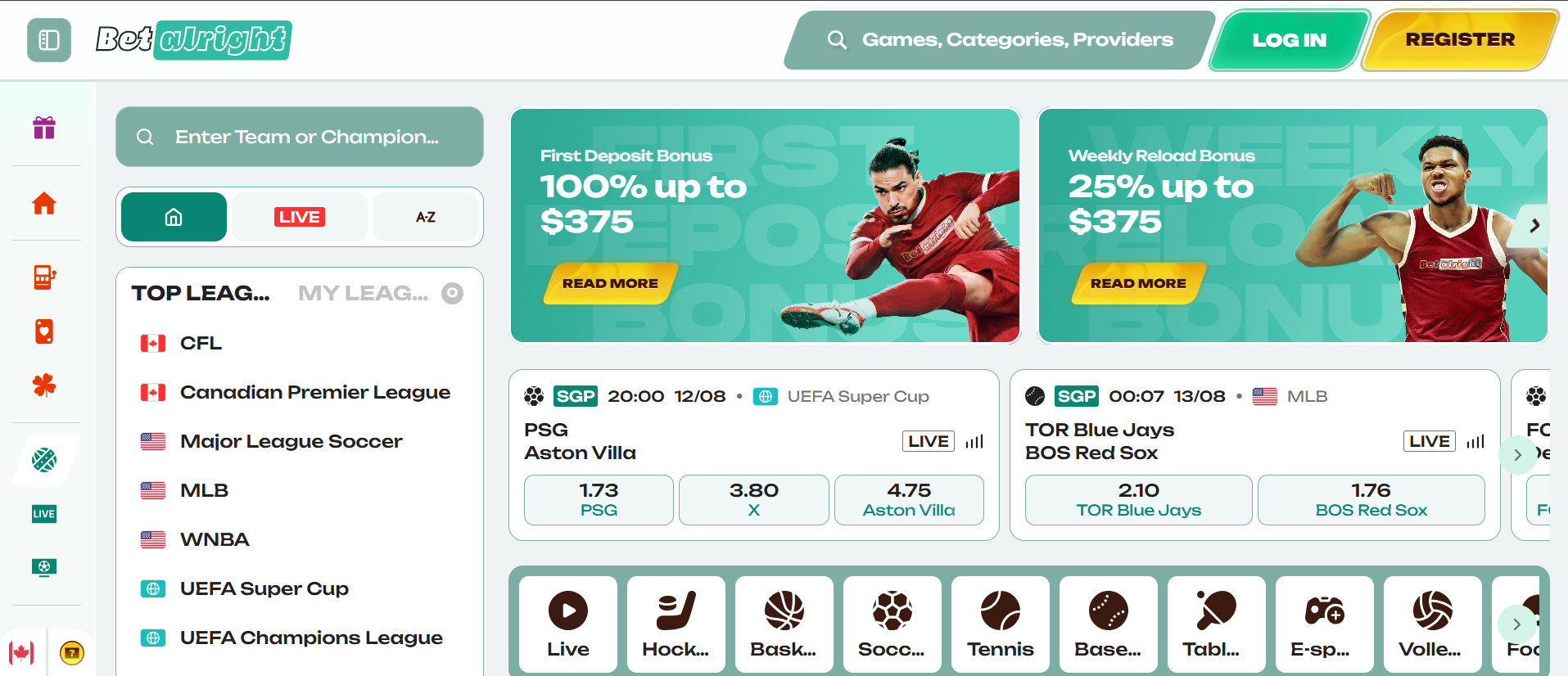 Betalright online sportsbook